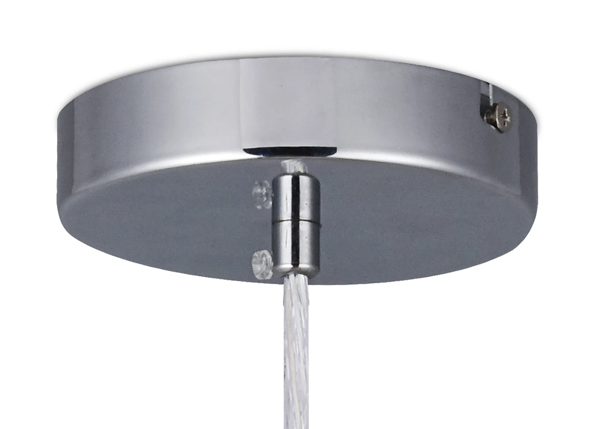 Baymont 50cm Pendant 1 Light Polished Chrome, Midnight Black/Green Olive, Frosted Diffuser DK0147  Deco Baymont CH BL/GR